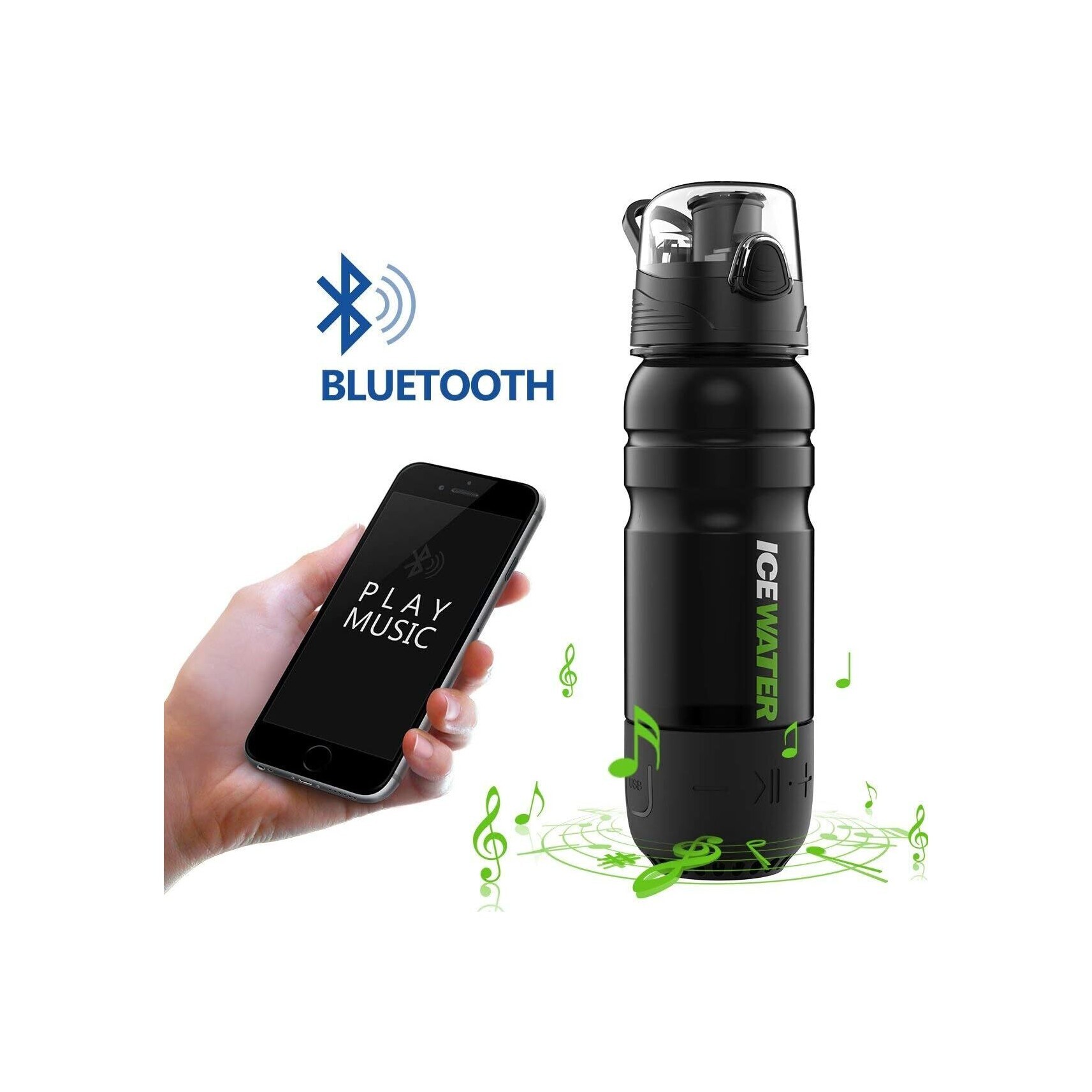 Умная бутылка 3-в-1 ICEWATER Smart Bottle с контролем гидратации
